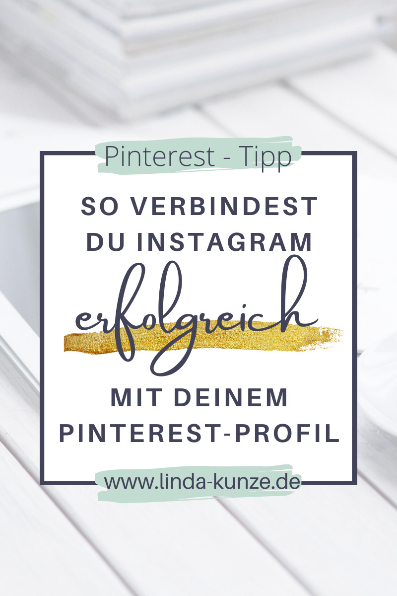 Pin-Grafik Instagram und Pinterest verbinden