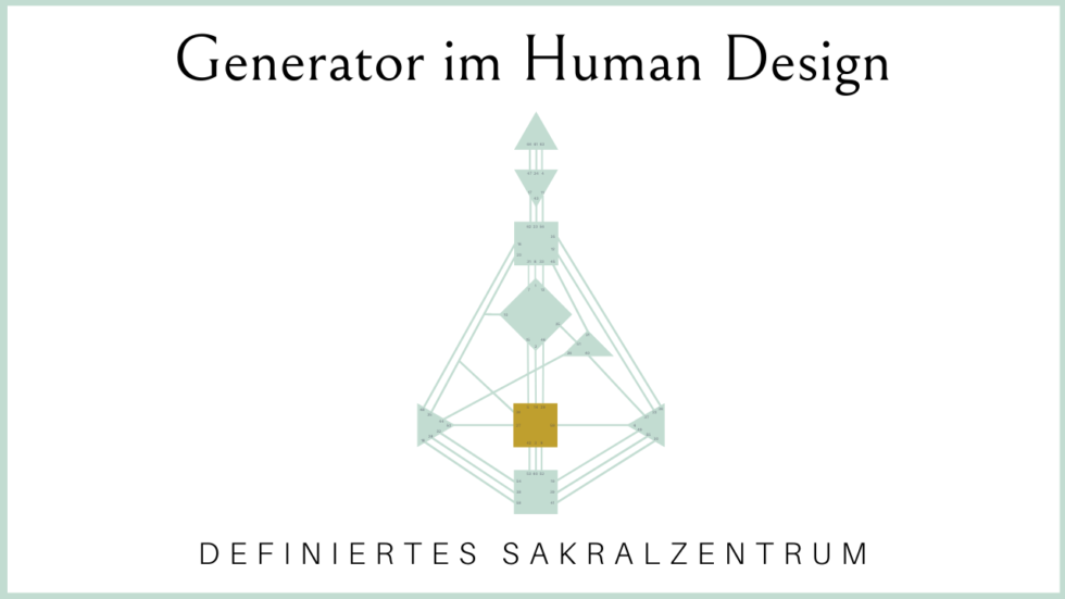 Generator im Human Design Infos über den Energietypen