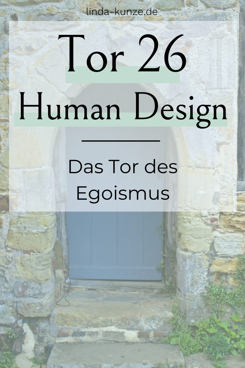 Pinterest-Pin für den Blogartikel Human Design Tor 26