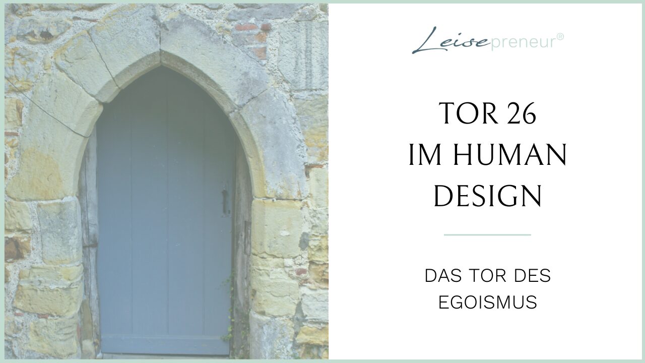 Thumbnail des Blogartikels Tor 26 im Human Design