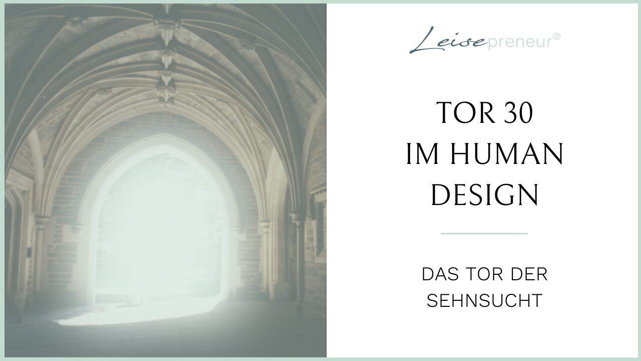 Thumbnail des Blogartikels Tor 30 im Human Design